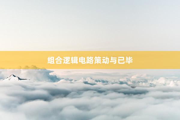 组合逻辑电路策动与已毕
