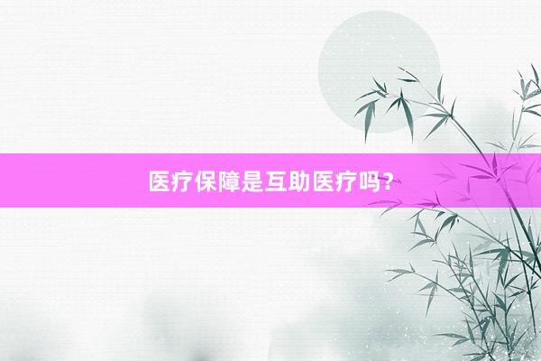 医疗保障是互助医疗吗？